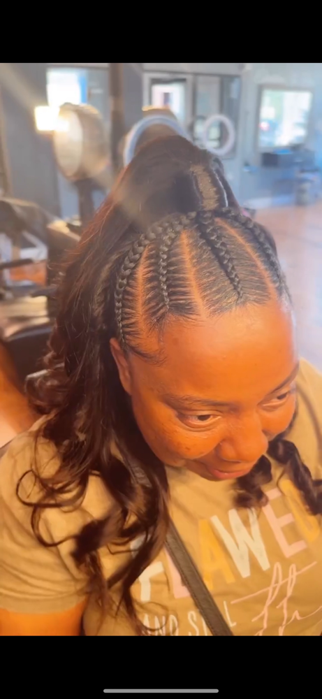 Braided Half Up/ Half Down Sewin