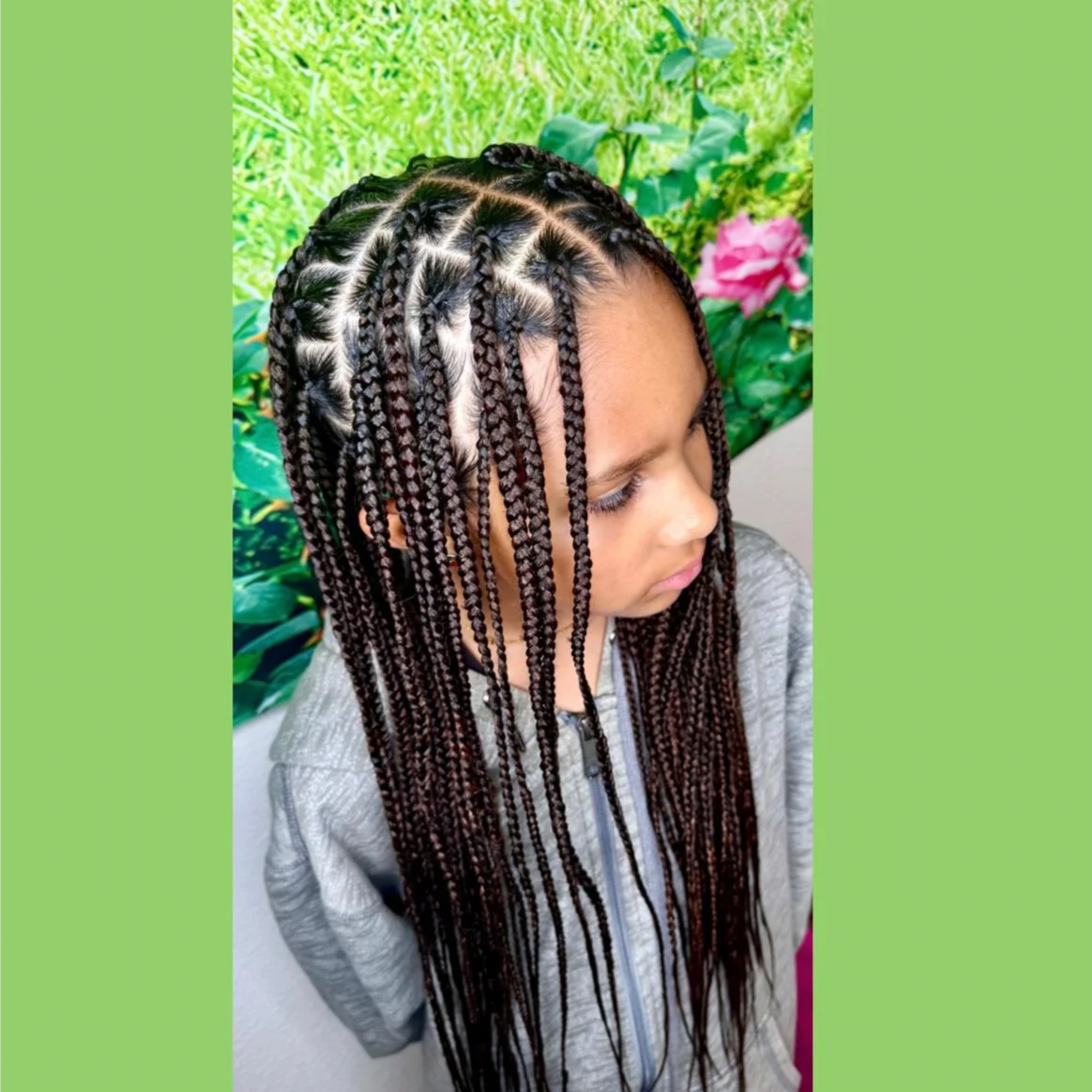 Kids Med K-Less/Box (Ages 11-13) at Hollywood Soul Salon Ouchlesshairbraiding in San Diego, CA