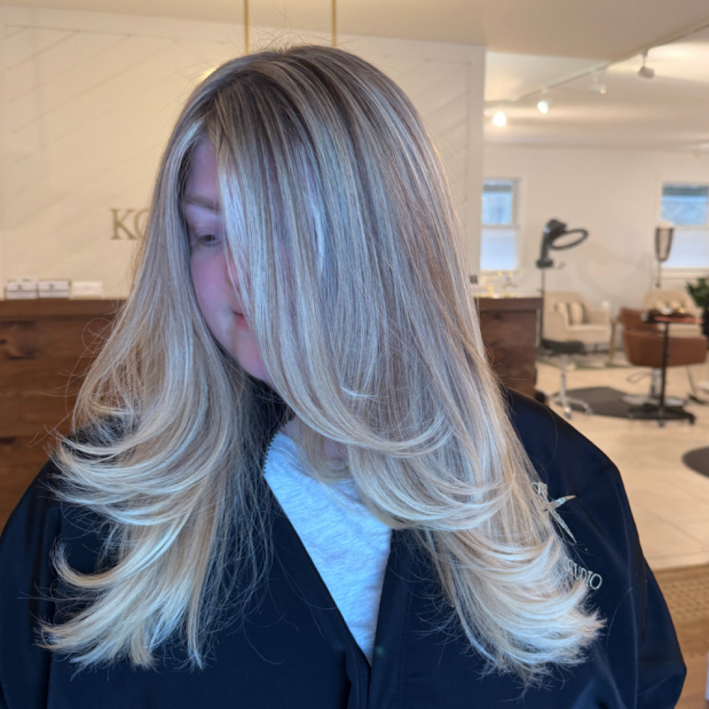 Partial Foil And Haircut at Angelo’s Beauty Concept in Vineyard Haven, MA