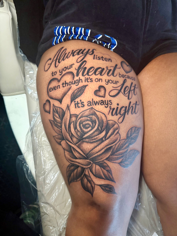 $300 Tattoo session at black wall street ink llc in Cincinnati, OH