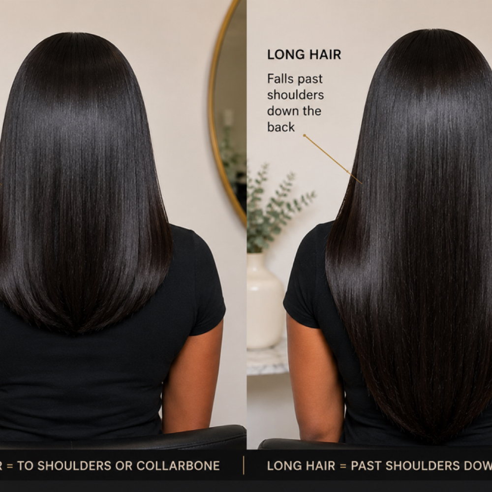 Relaxer Retouch/Med/Long Hair at Styles By Tanja  Salon in Savannah, GA