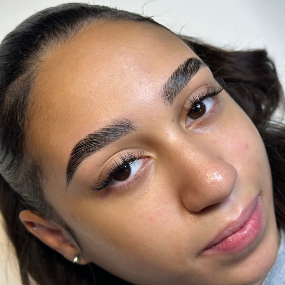 brow lamination at Zibá Beauty in Elmwood park, NJ