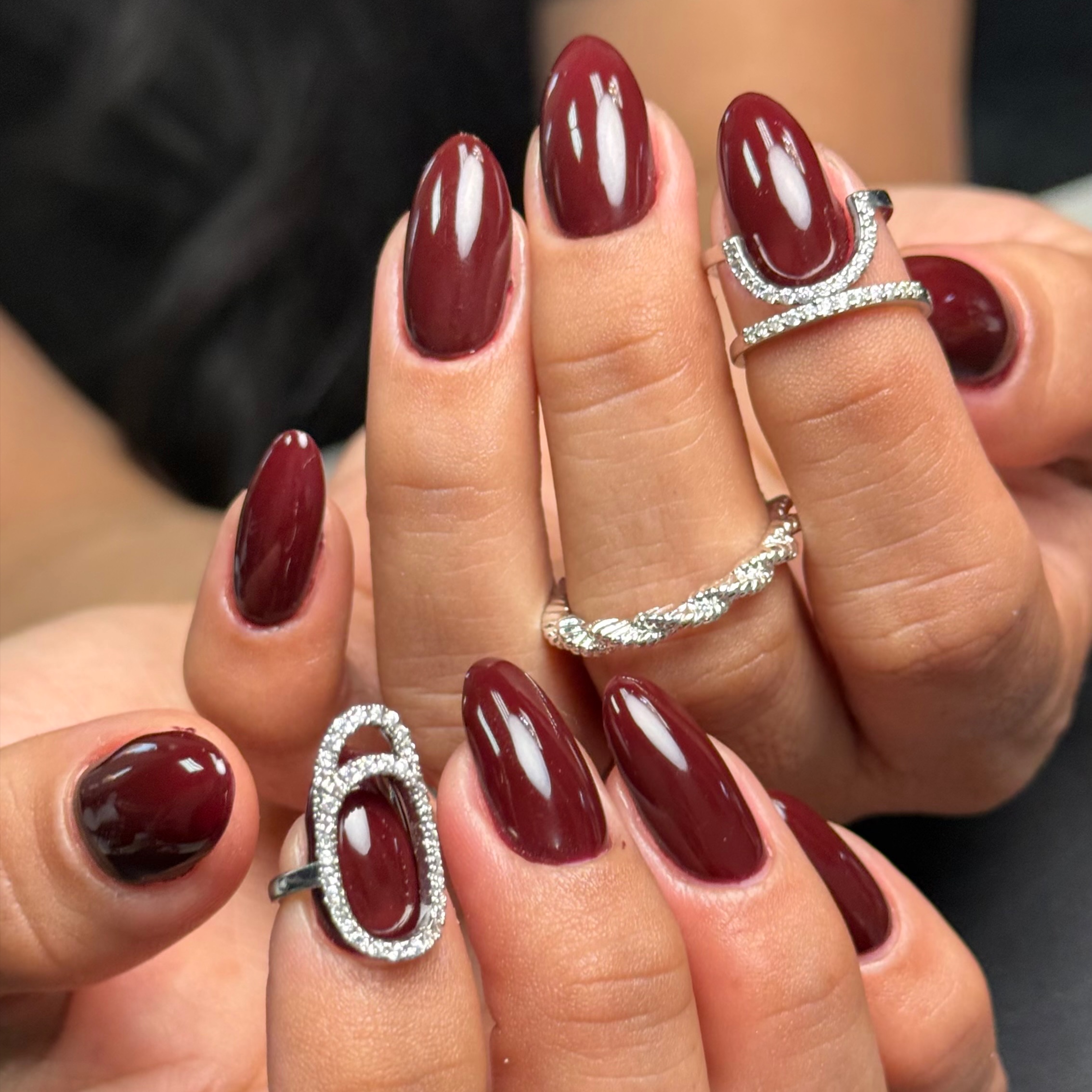 Russian Mani & Hard Gel Overlay at Beautybydayaa in San Antonio, TX