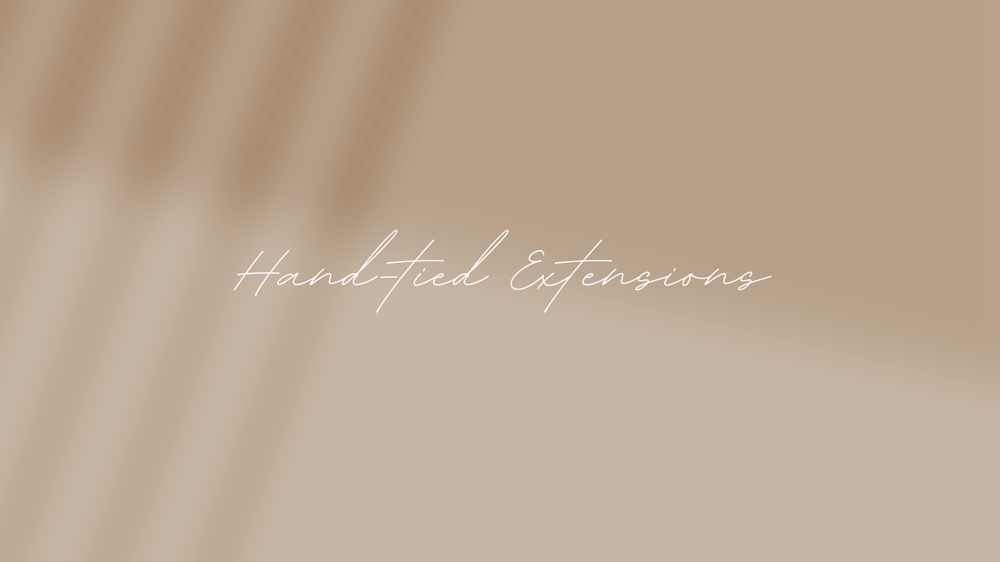 Hand-tied Extensions