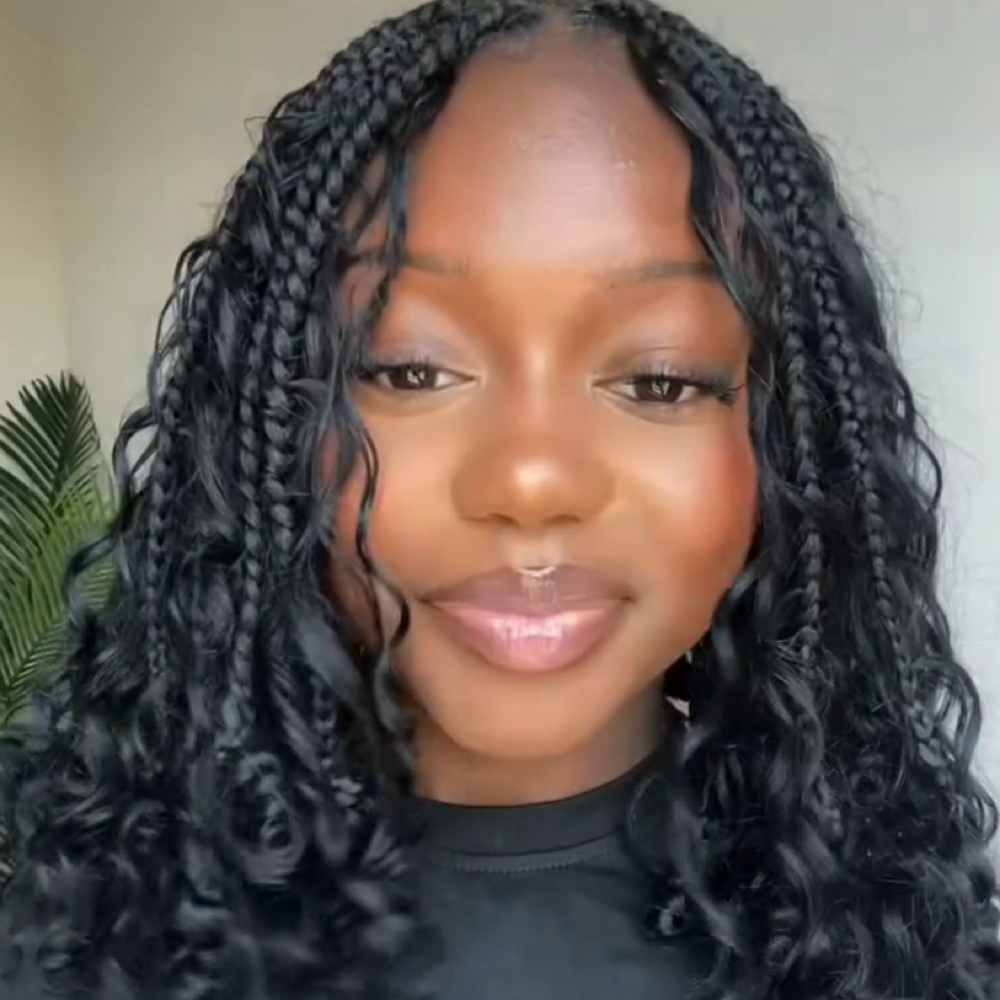 Medium Boho Braids Hair Included at Dose Braids in Dallas, TX