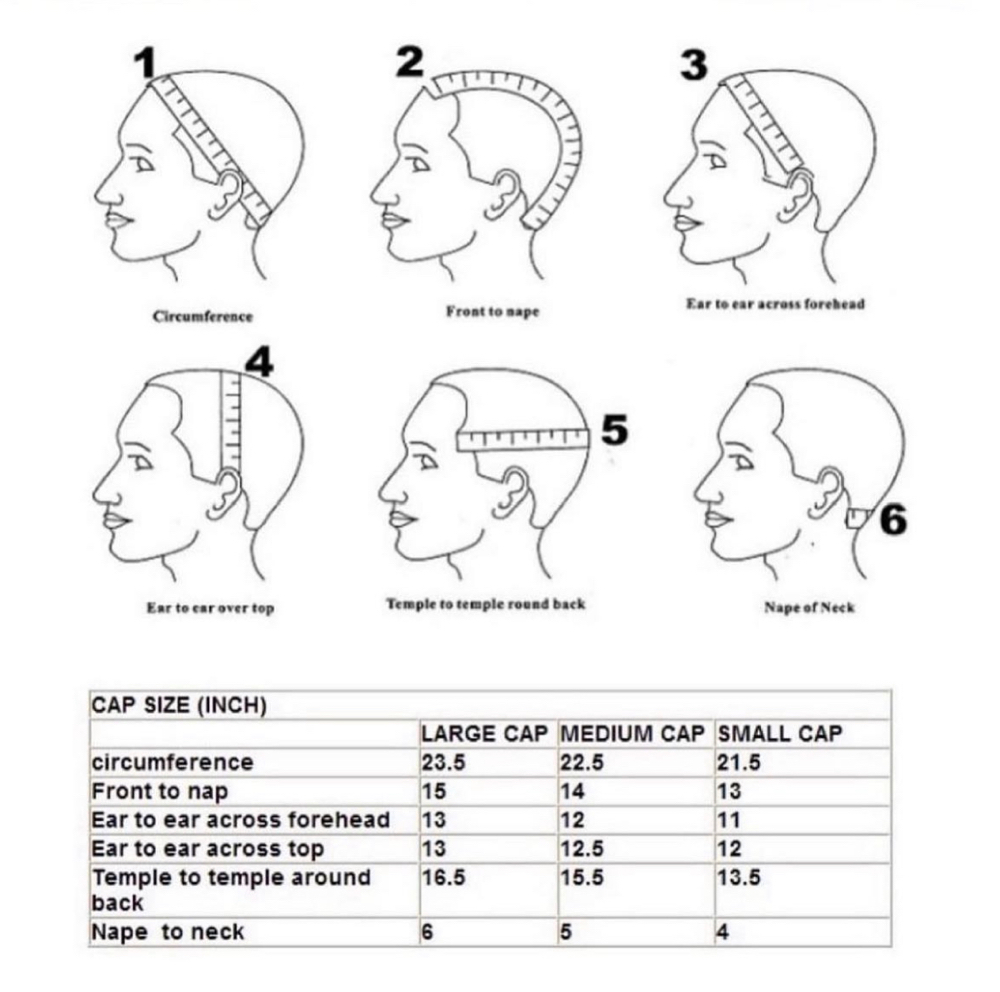 Measurements For Custom Frontal