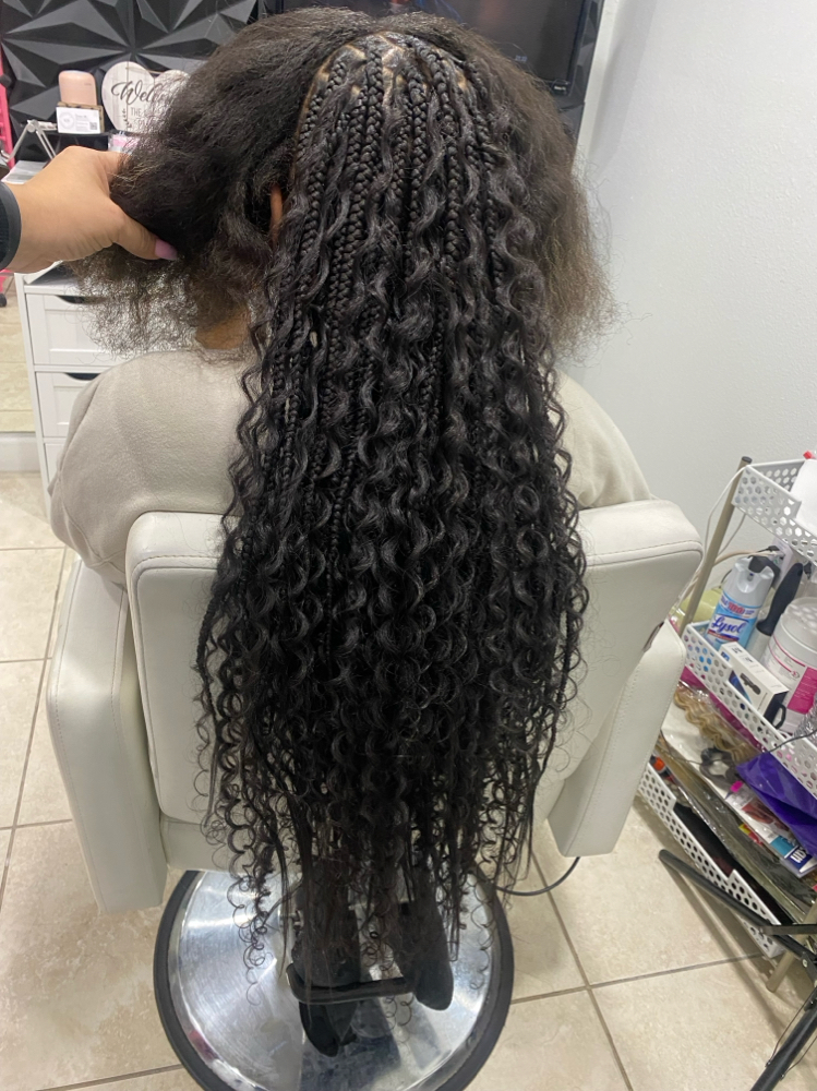 ADD-ON BOHO CURLS FOR FULANI STYLE