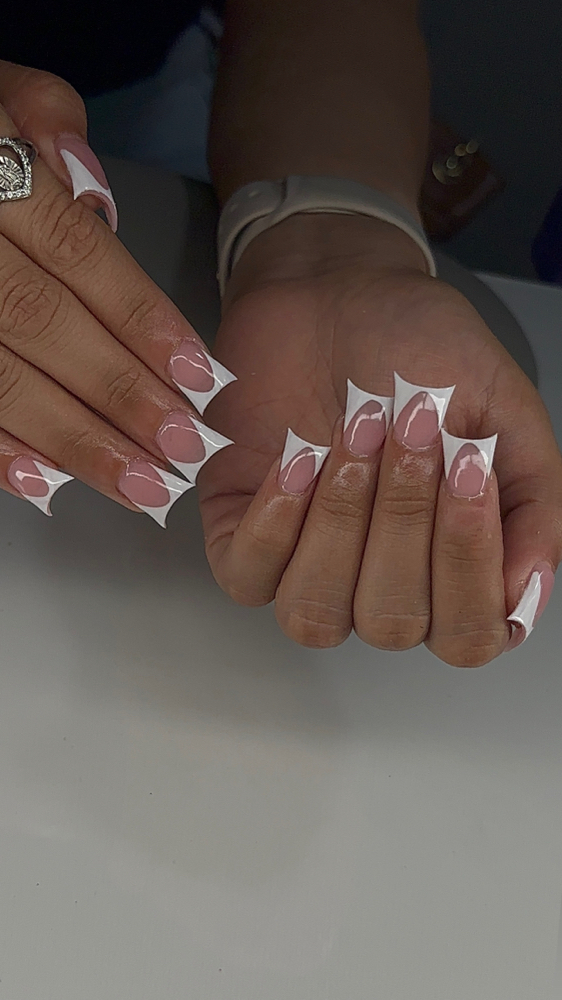 Duck nail shape at nailssbydidi in East Hartford, CT