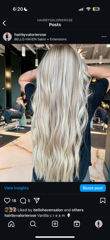 Move up (2 rows) at Hair by Valorie Rose in Denver, CO