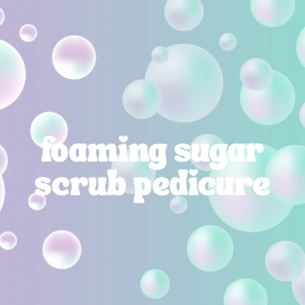 foaming scrub pedicure at Erin Nailed That in Aiken, SC