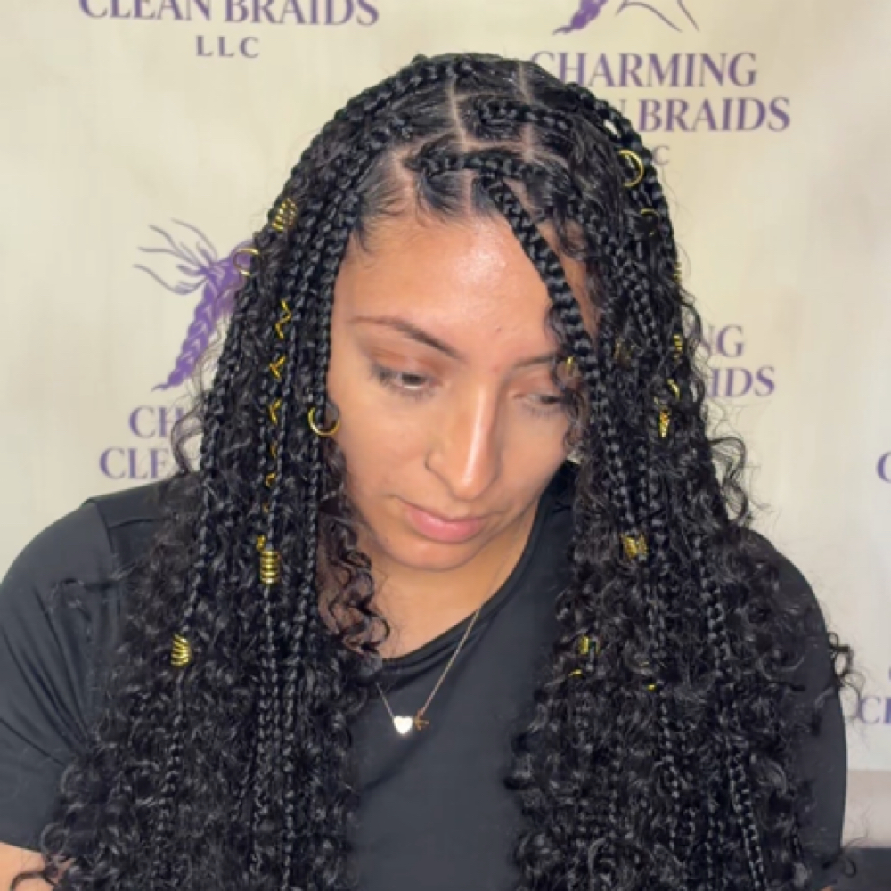 Medium Boho Knotless (Butt Length) at Charming Clean Braids in Fayetteville, NC
