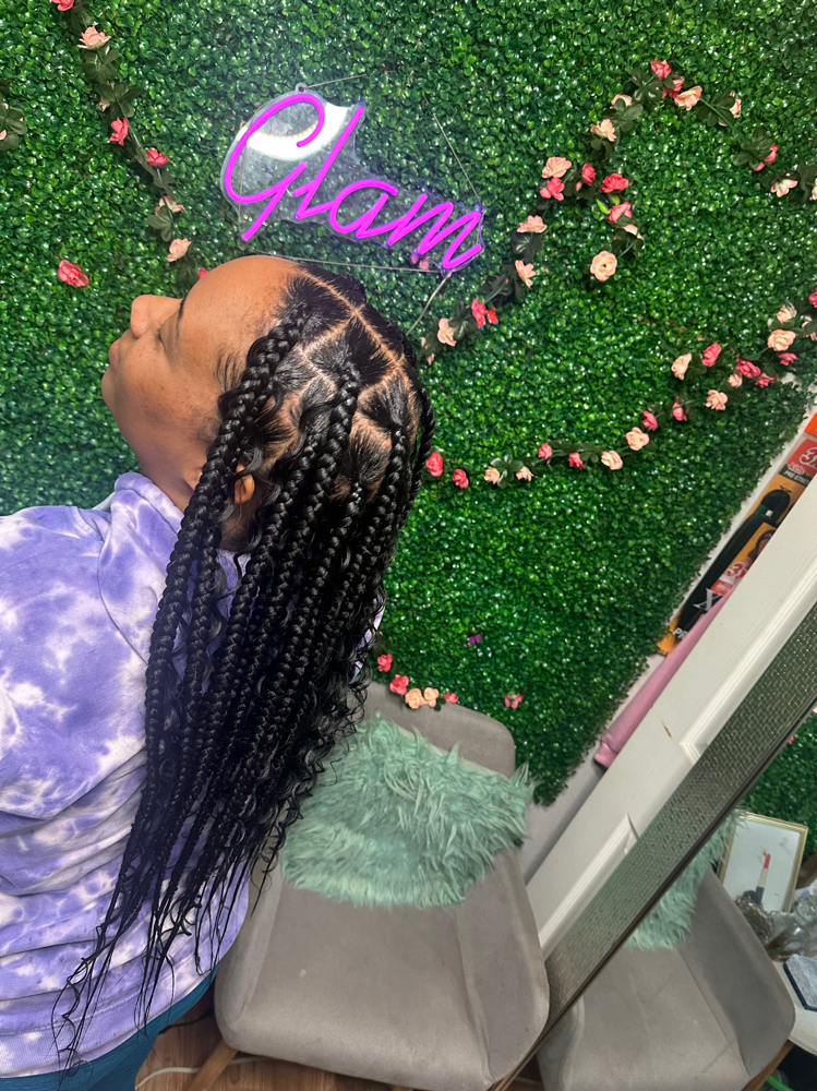 Med/Lrg Boho Knotless Braids