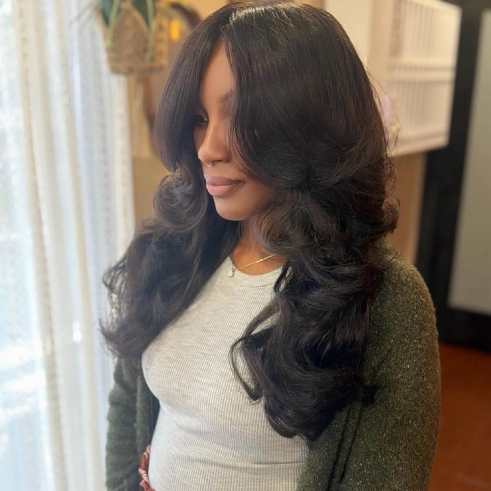 Sew in at Blossoms HTX Hair Studio in Spring, TX