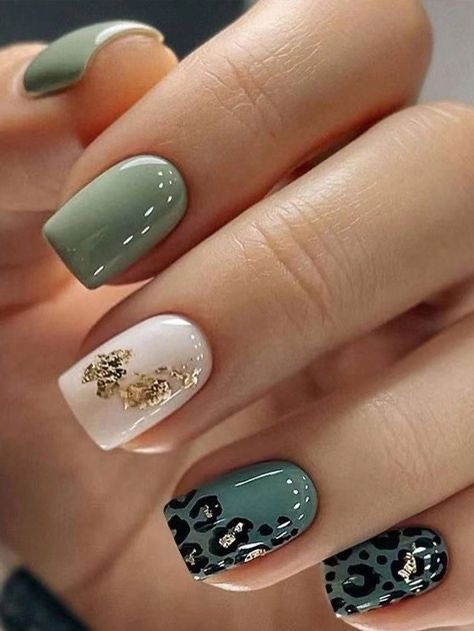 Partial Nail Art Including Gel Color