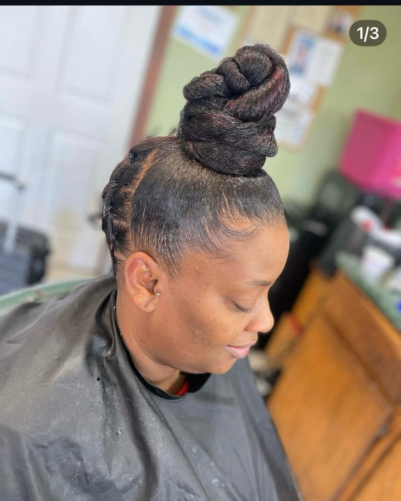 Sleeky Pony Or Updo at Labre Studio in Richardson, TX