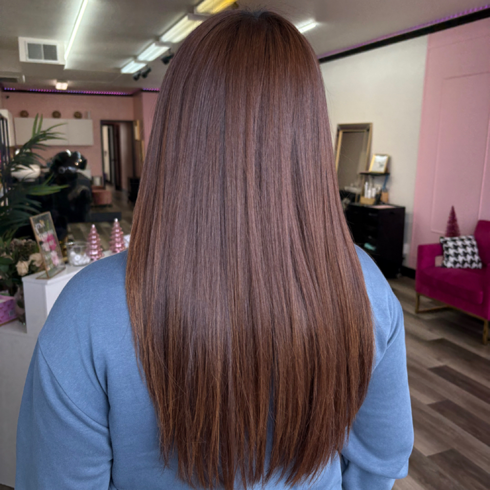 Permanent Straightening at Blanca’s Glam Studio in Concord, CA