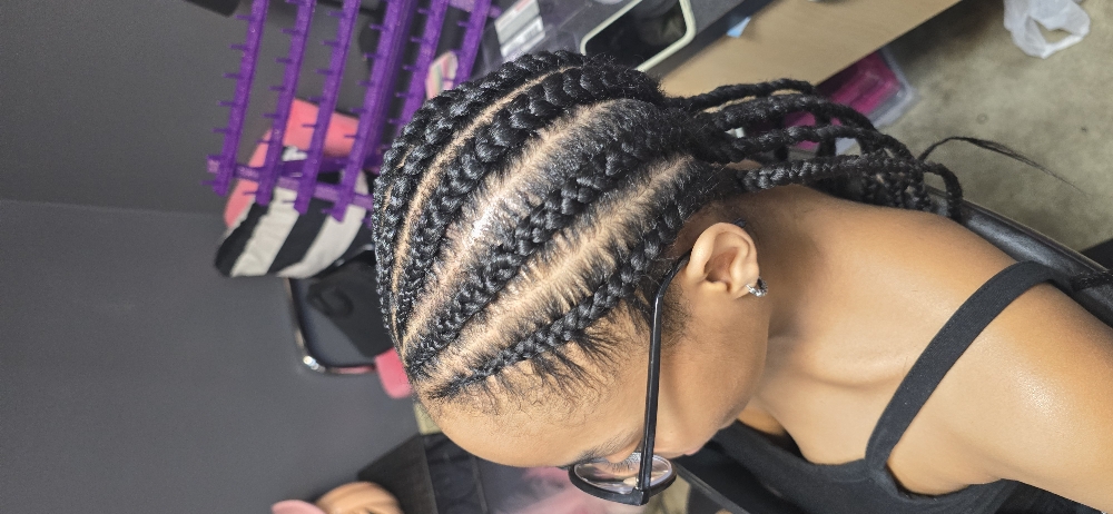 Basic Cornrows (With Hair Added) at LiveLoveBraid By Alexis'Jade in Colonial Heights, VA