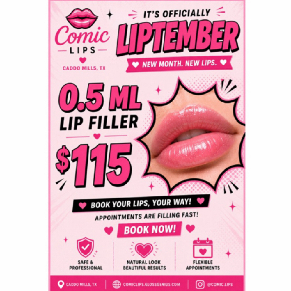 LIPTEMBER- 0.5mL at Comic Lips Co. in Caddo Mills, TX