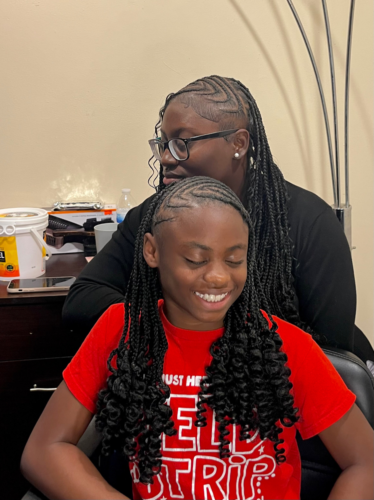 Mommy & Me Smedium Fulani Braids