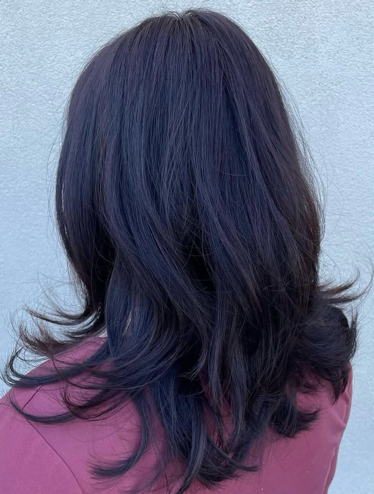 Color Retouch + Haircut(not blonde)