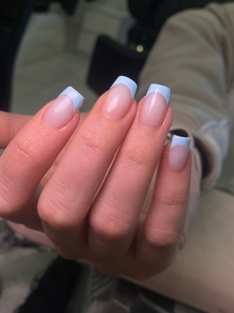 French tips at Laikyn Nails KC in Overland Park, KS