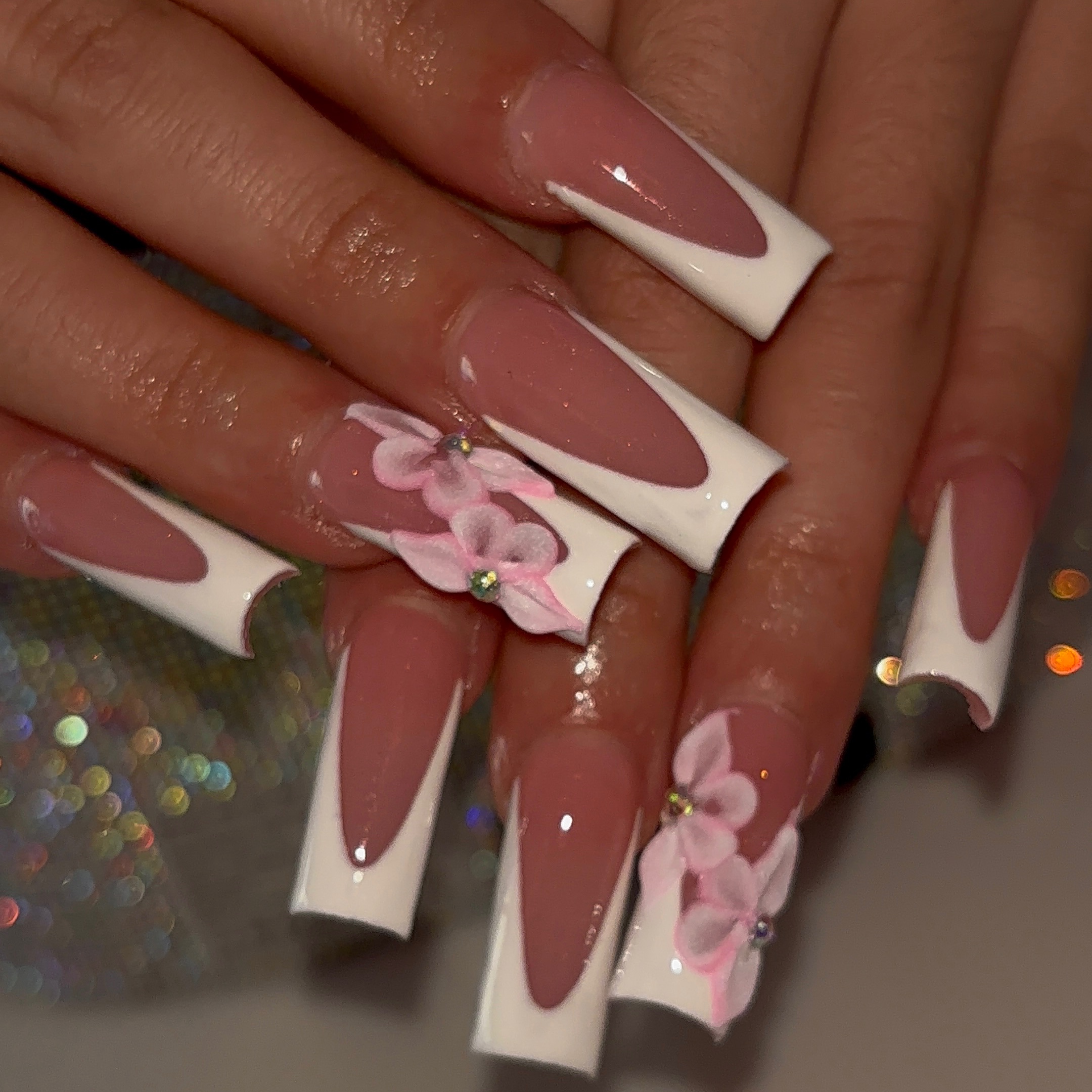 M/L Acrylic Set at Nails By Cass in shakopee, MN