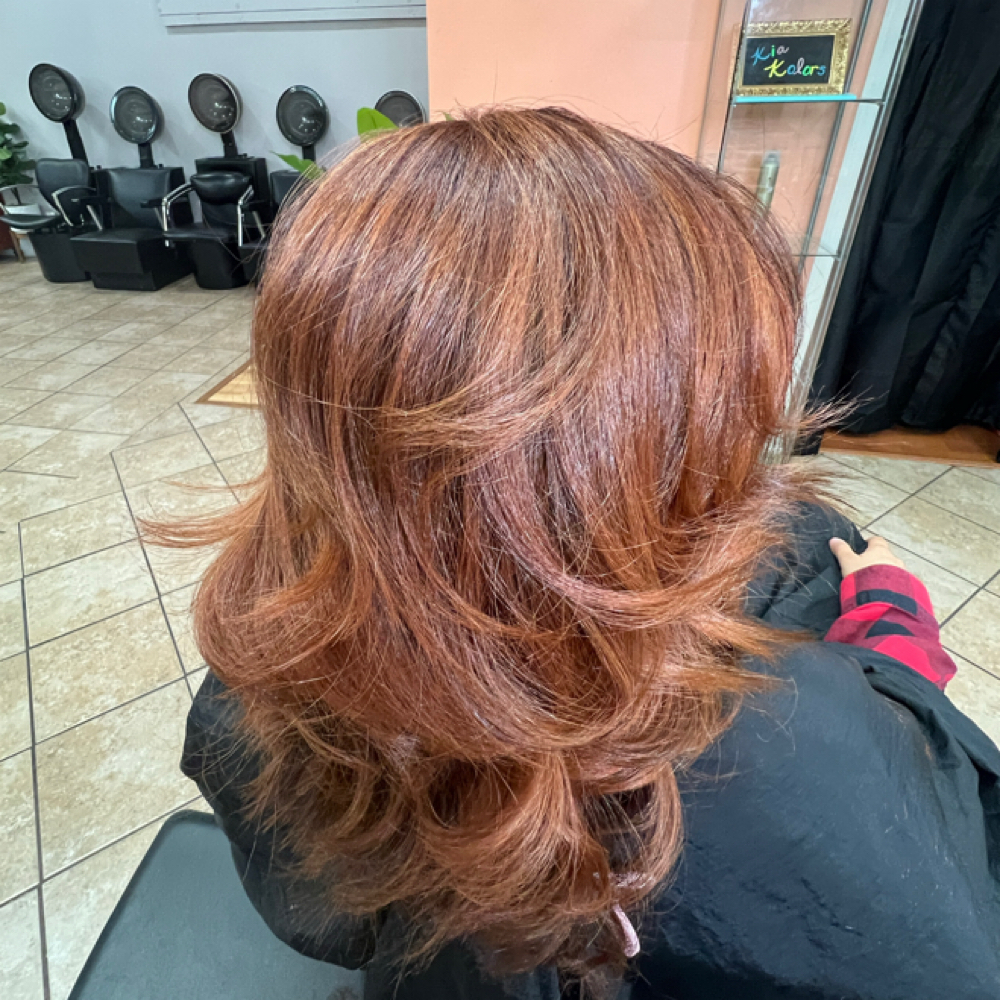 Single Process Perm. Kolor at Kia Beauty in Columbus, GA