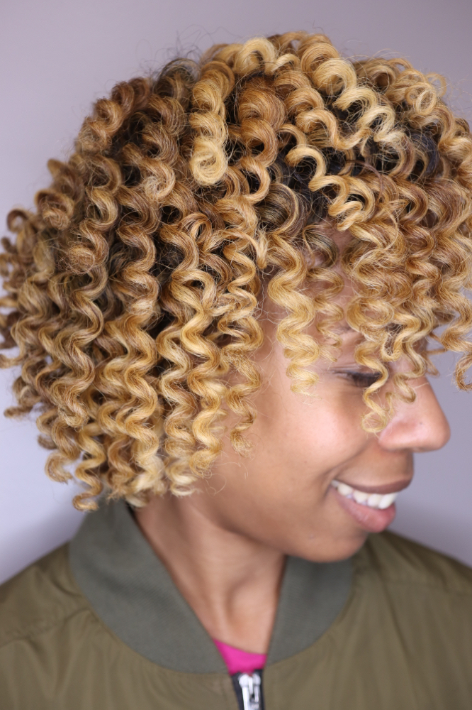 Dimensional Blonding Color at Texture + Blow Hair Studio in Oak Lawn, IL