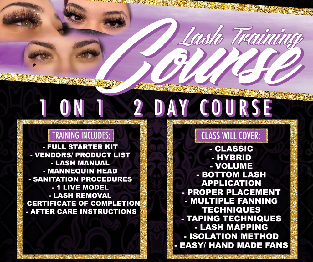 EYELASH TRAINING COURSE!!