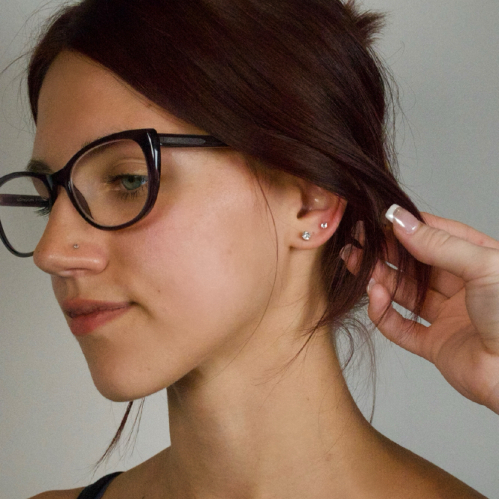 Double Lobe Piercings at DAZEY AESTHETIC COLLECTIVE in Phoenix, AZ