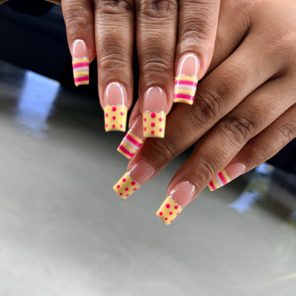 Nail Art Hand Drawn at The Pink Suite in teaneck, NJ