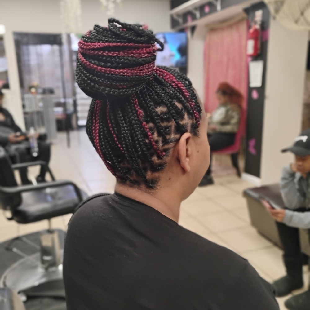 Tradional Box Braids(Medium) at Shades Of Fee Beauty Boutique in Baltimore, MD