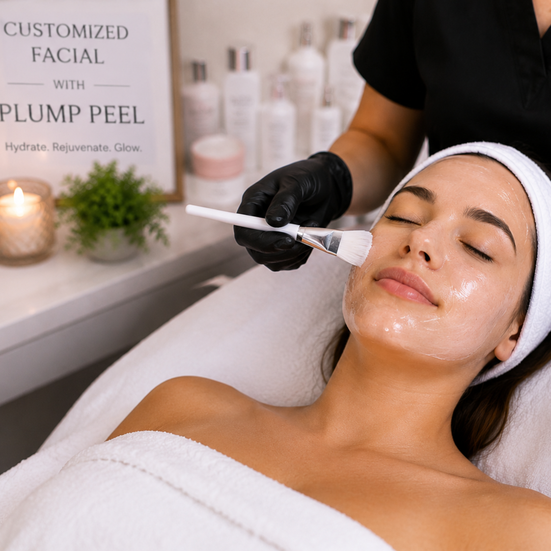 Customized Facial with Plump Peel at Skincare By Jessa in EVANS, GA