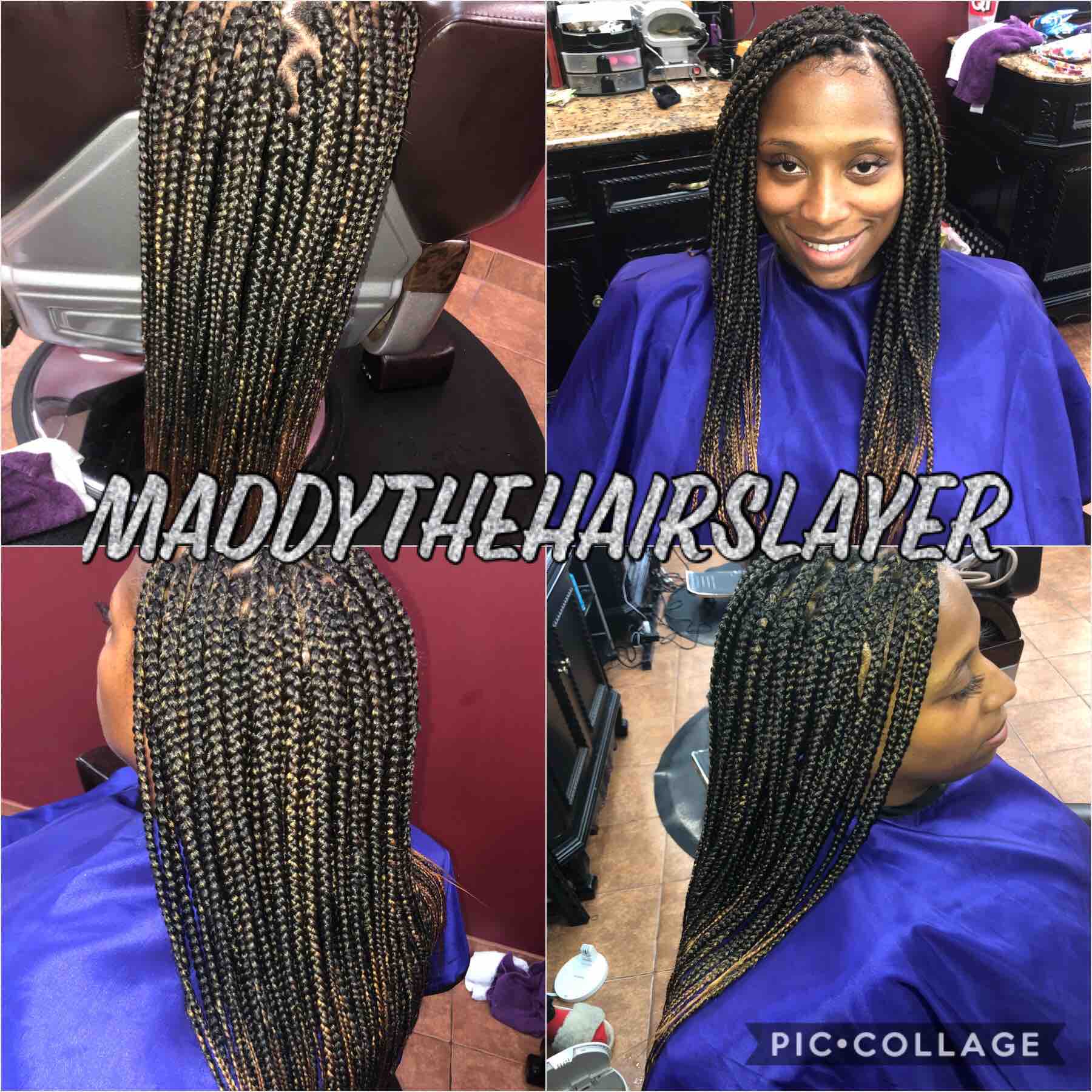 Small BoxBraids Mid Back