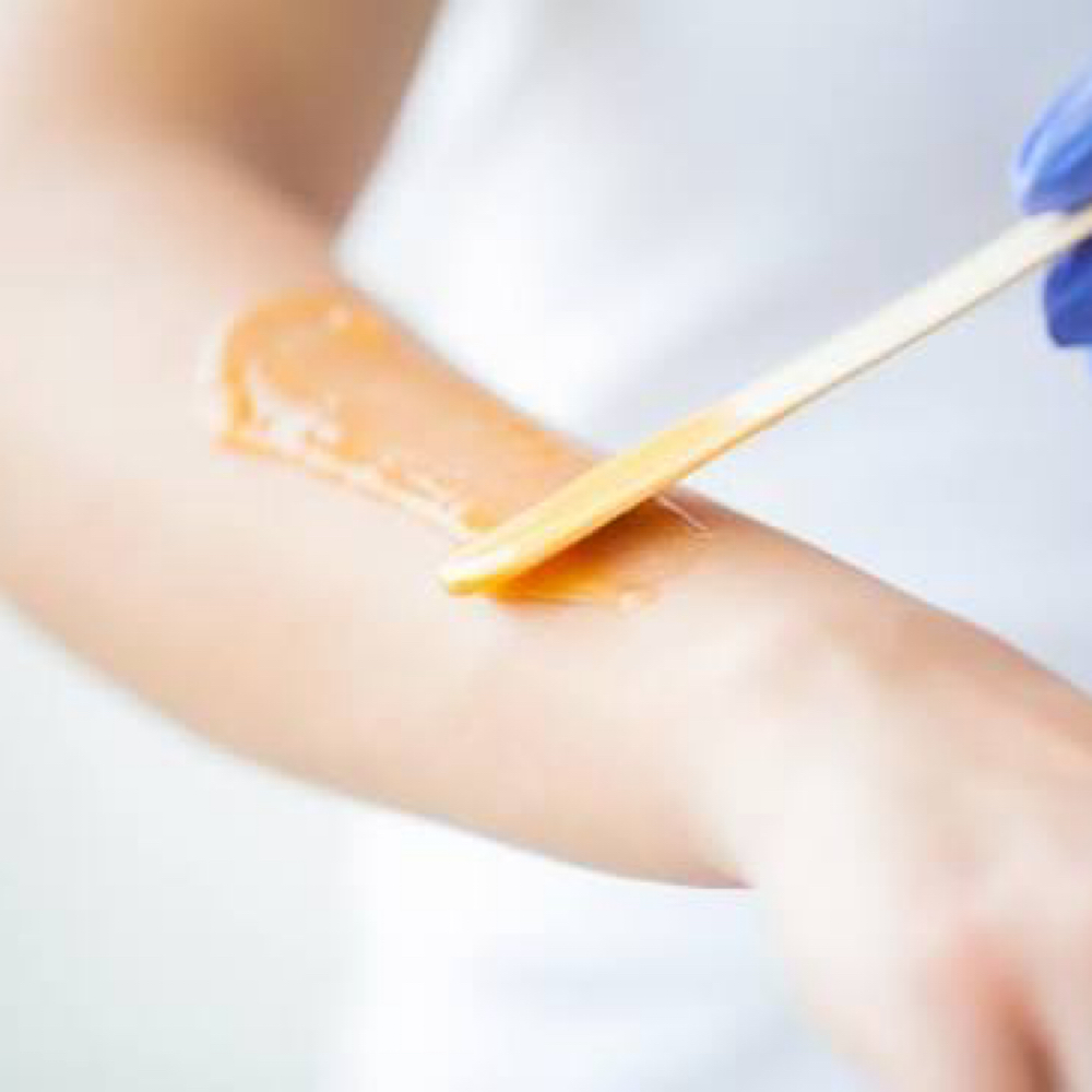 Half arm waxing at Glass skin studio in Manteca, CA