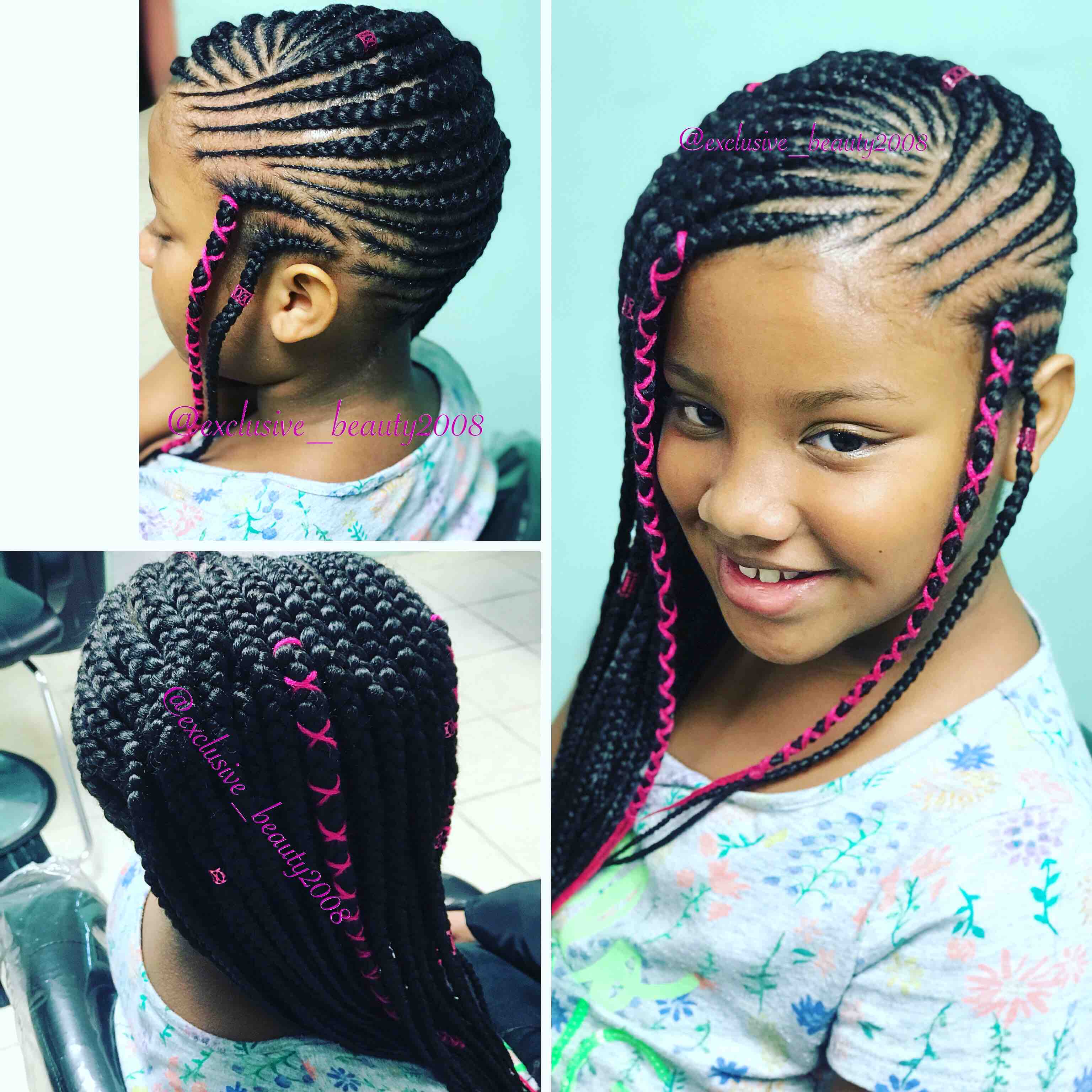 Kids Side Braids