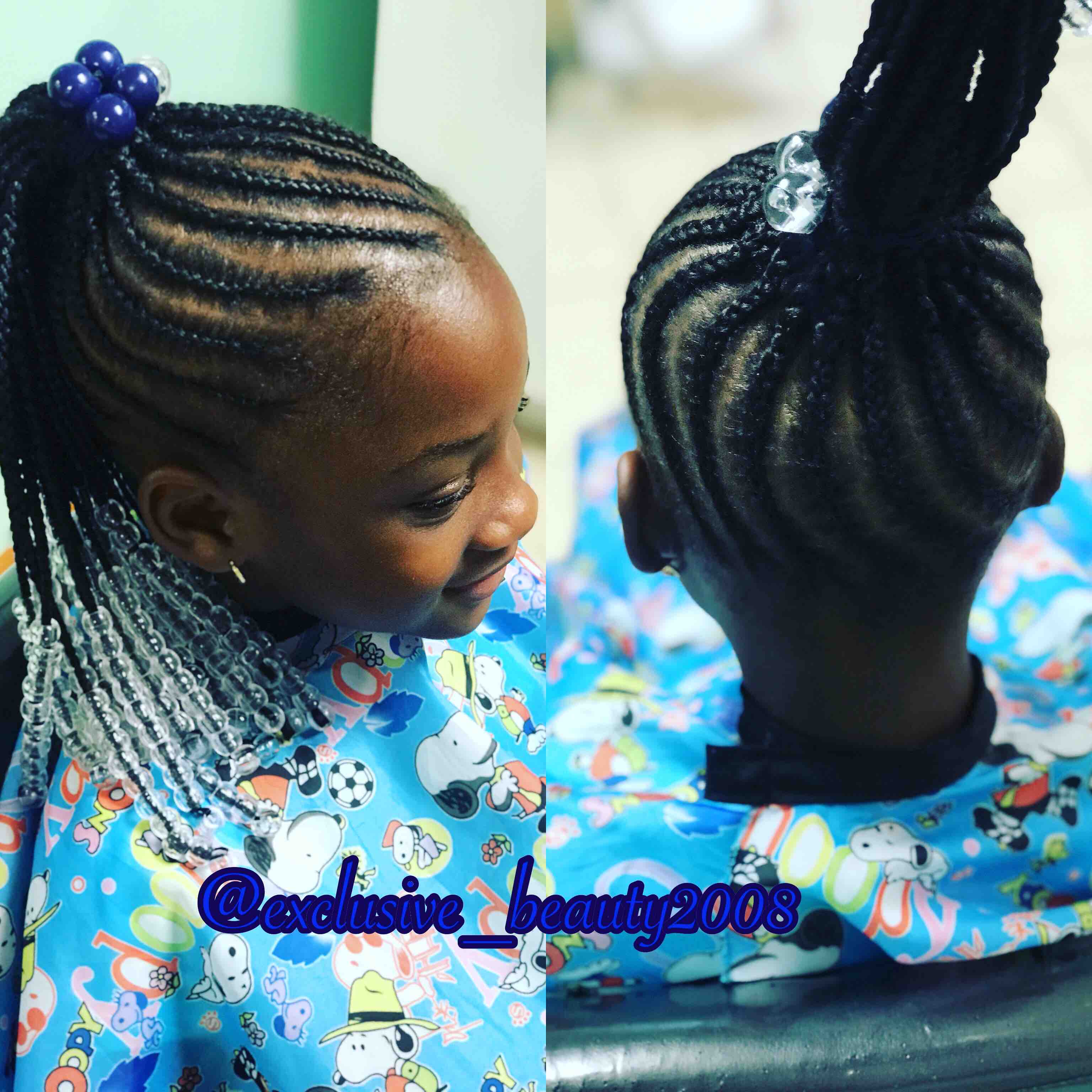 Kids Braids With Beads