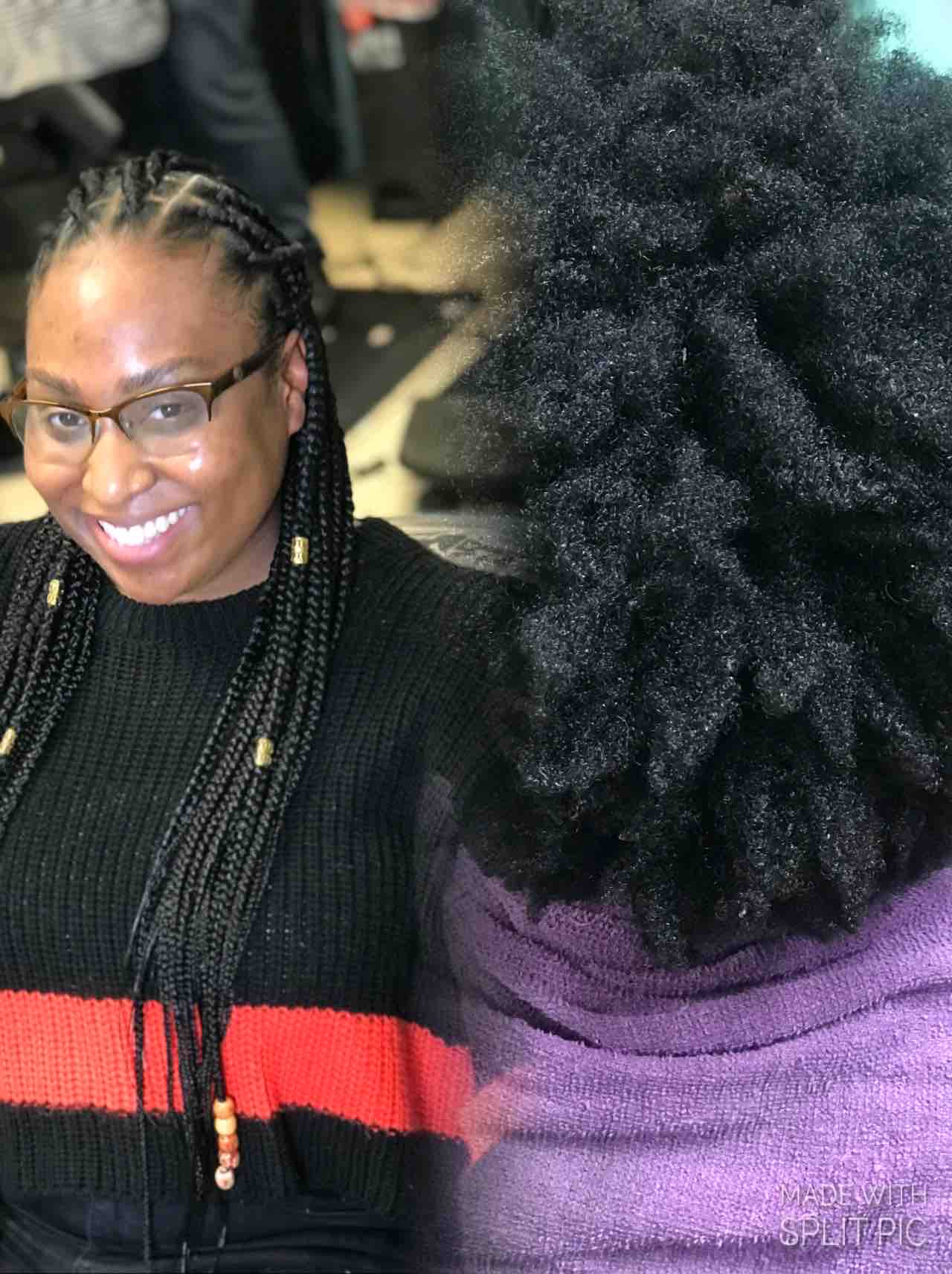 Knotless On Naturat Hair