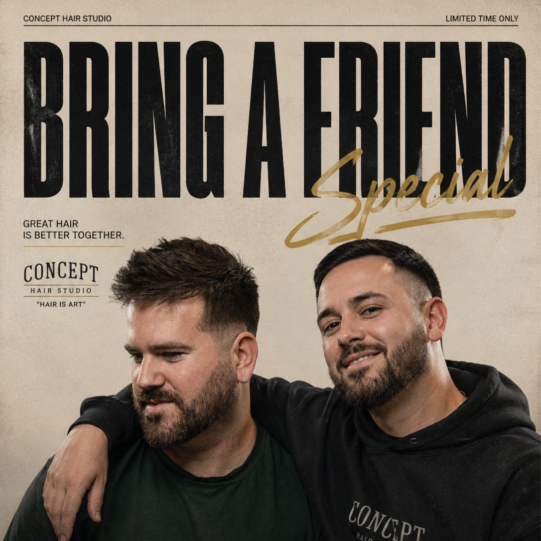 Bring a Friend — Men's Haircut Duo at Concept Hair Studio in Los Banos, CA