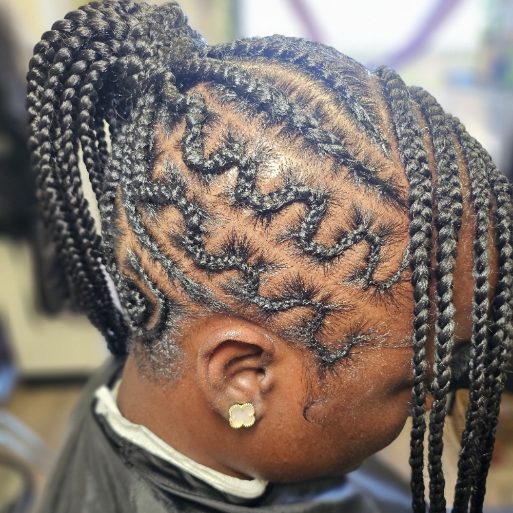 Braided Updo (One Size) at Jaybraidsandwigs in Baytown, TX