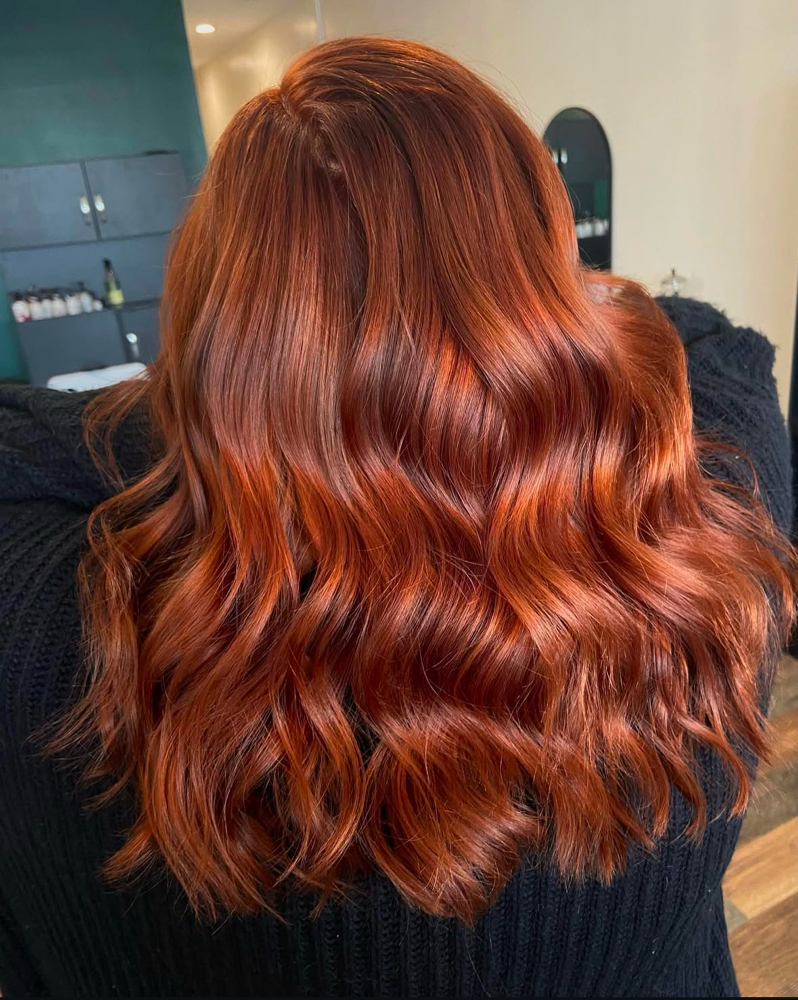Color Root Touch Up & Blowdry