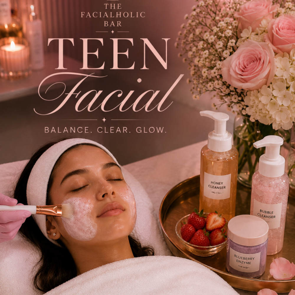 Teen Facial ✨ at The Facialholic Bar in Houston, TX