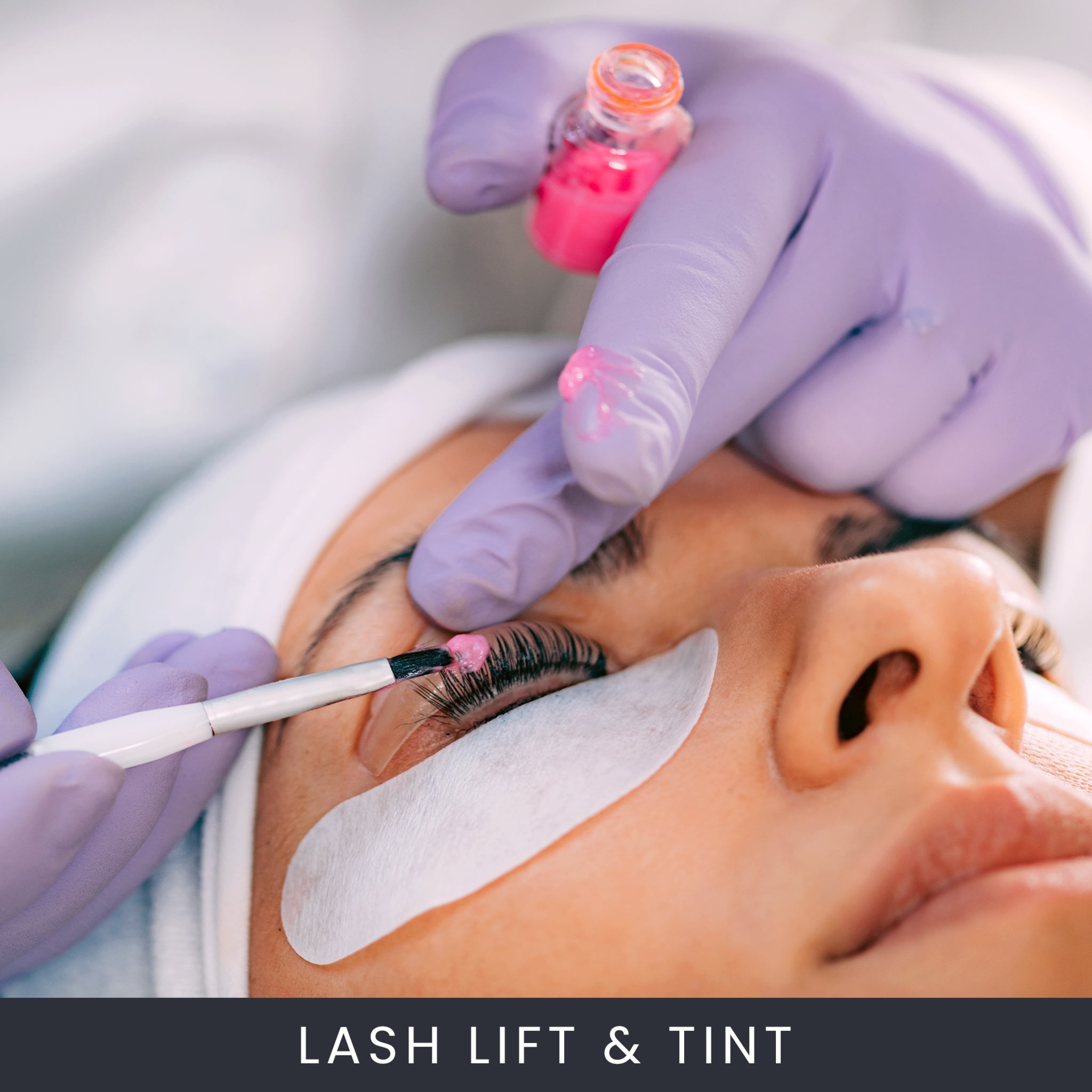 Eyelash lift and tint at Halo and Harmony Skinlounge in Scottsdale, AZ