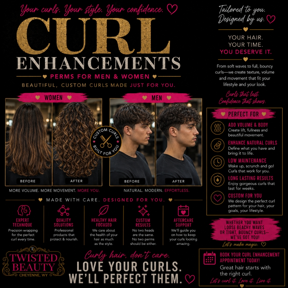 (Curl Enhancement) Permanent  Wave* at Twisted Beauty in Cheyenne, WY