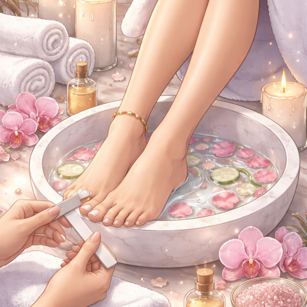 Spa Gel Pedicure at The Polished Studio in Howell Township, NJ