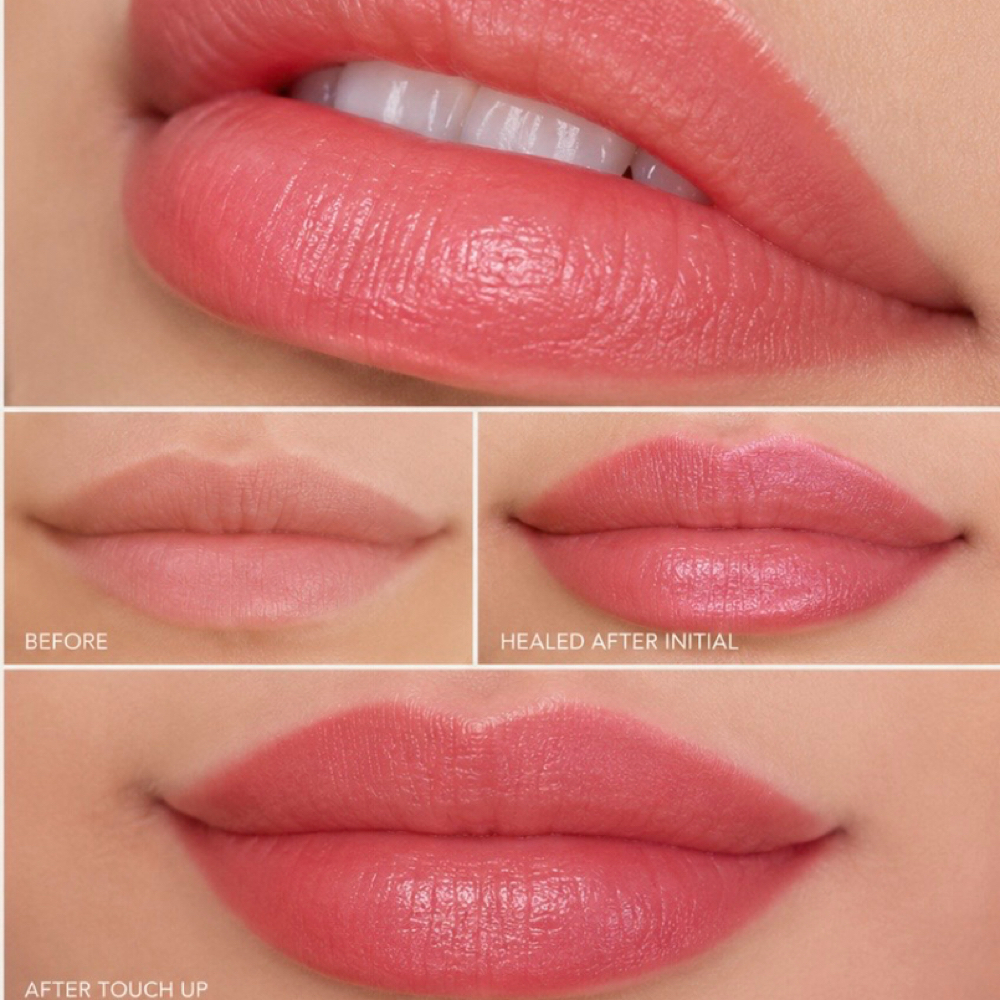 Lip Blush PMU Touch Up Session at MACE Luxury PMU in Lutherville, MD