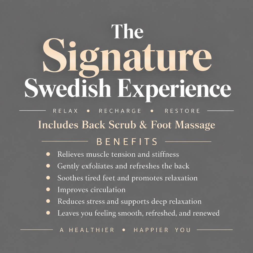 The Signature Swedish Experience at Glendale Thai Massage & Head Spa in Glendale, AZ