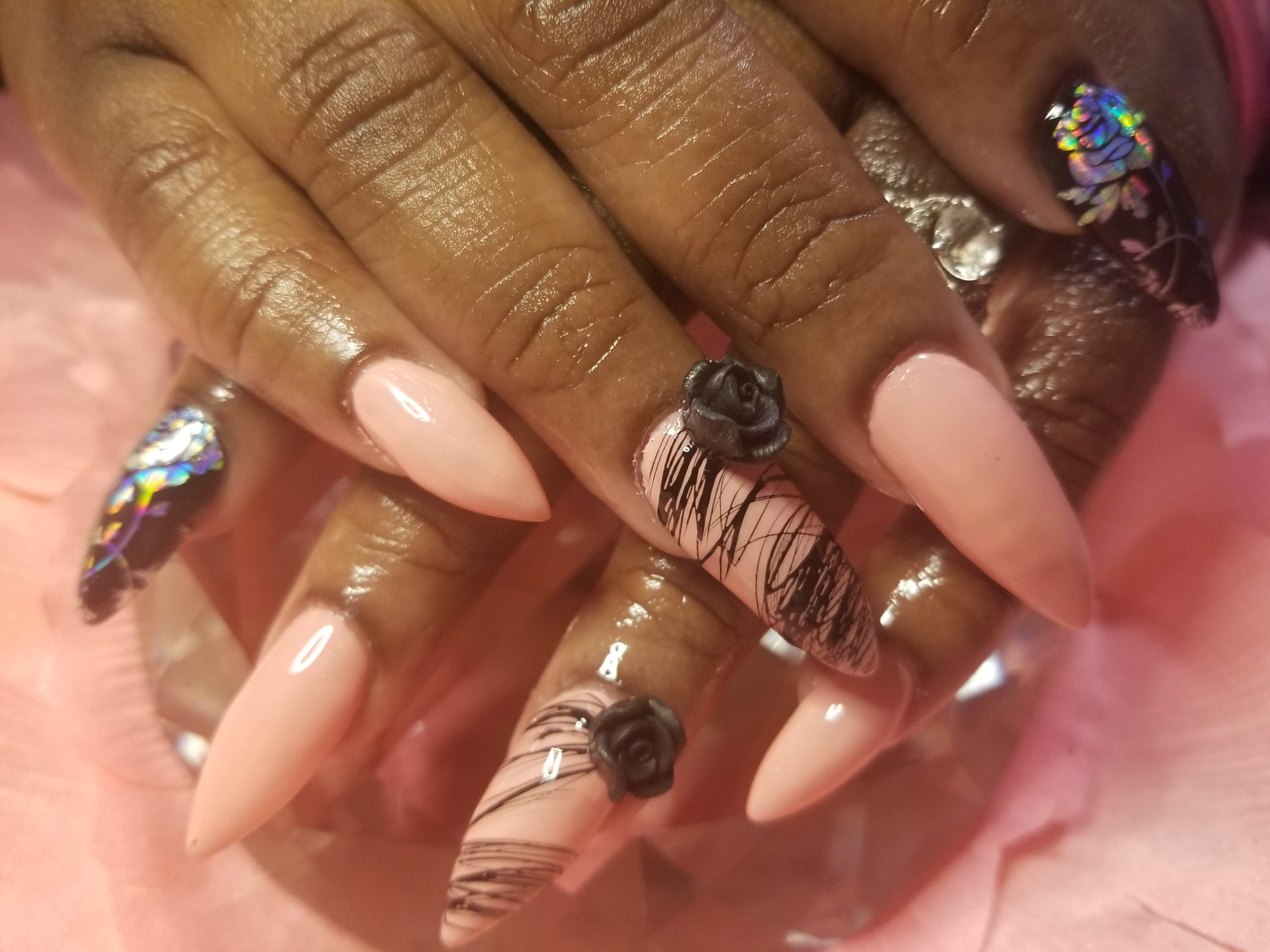 Gel nail extensions