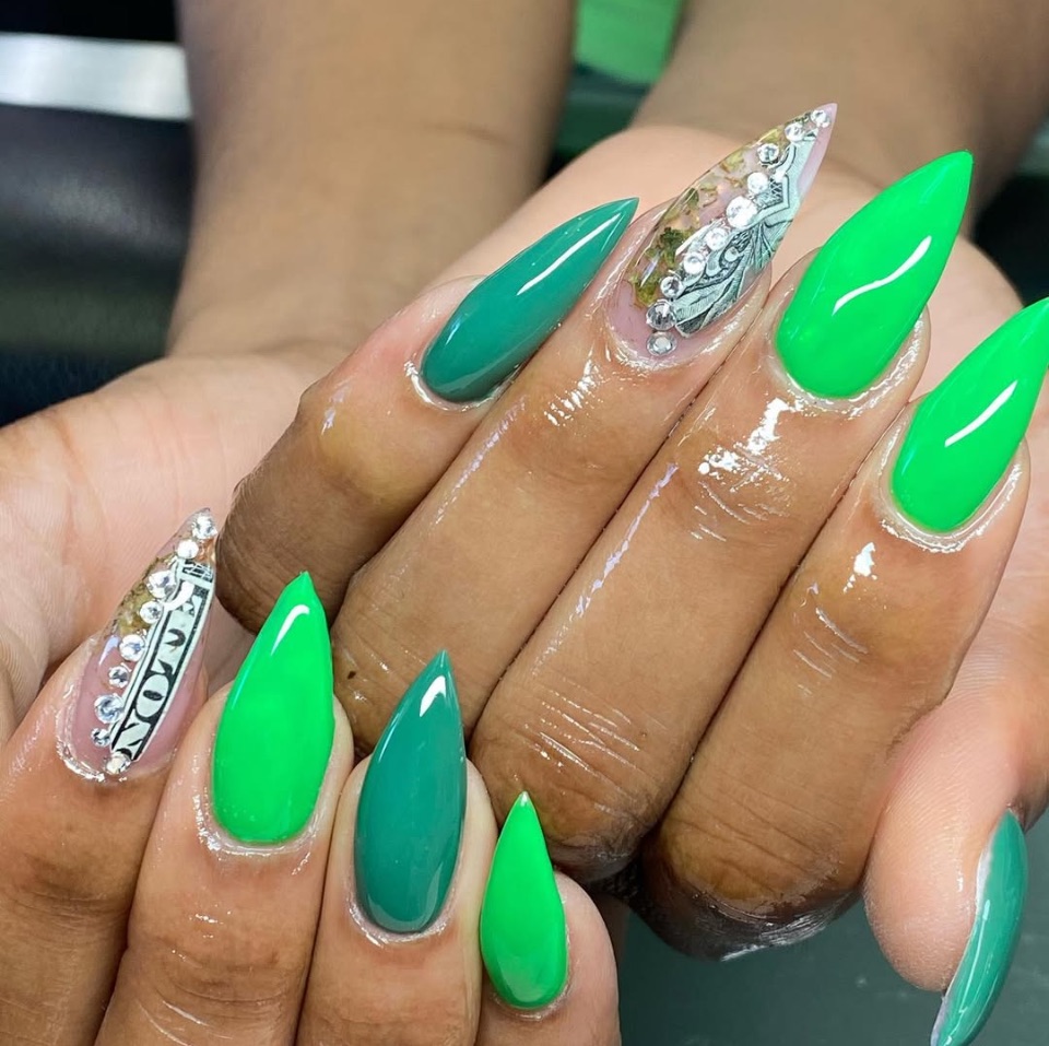 Full Set Tips (acrylic) at The Sauce 2 Nail spa in Houston, TX