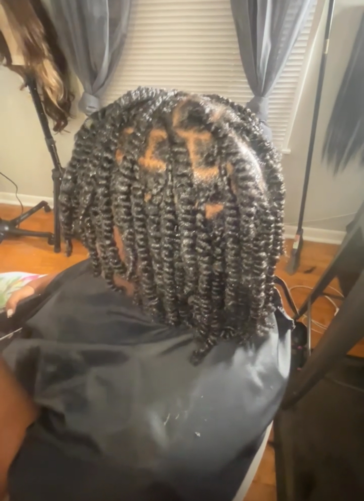 Medium 2 Strand Twist On Natural Hair at SimplyBella by DeaunderBarnes in Huntsville, AL
